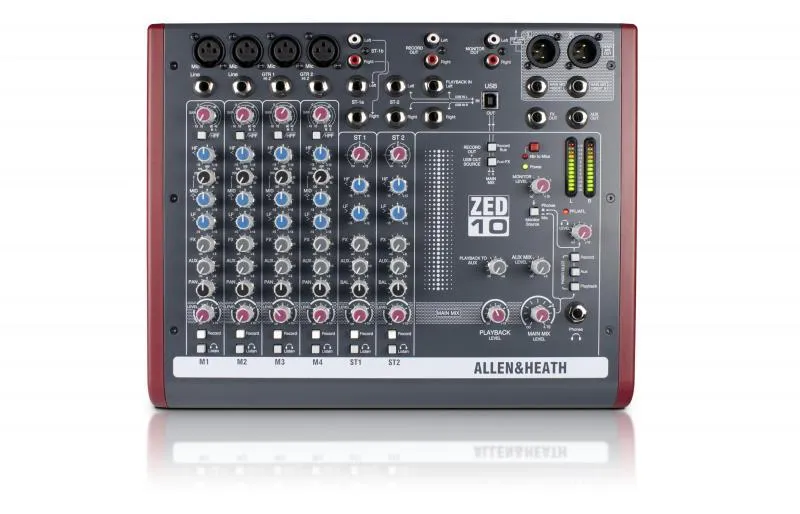 Allen&Heath malý mixážní pult, 4 monofonní/2 stereofonní kanály, USB