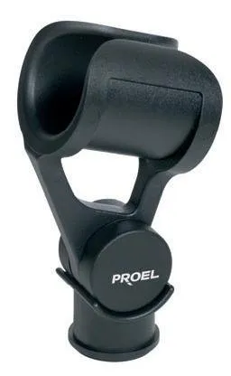 PROEL Mikrofonní držák, černý, ABS, O min - max: 32 - 39 mm