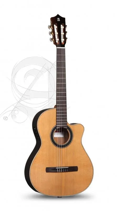 Alhambra kytara CS-LR CW E1, cedr, masivní indický růžový dřevo, hmatník z indického růžového dřeva.