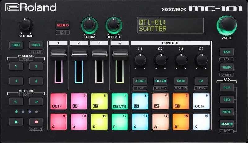 Roland groovebox přenosná, USB napájení
