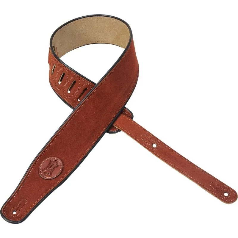 Levy's Kytarový popruh, podepsaná série, nastavitelný: 96-134cm, rezavá