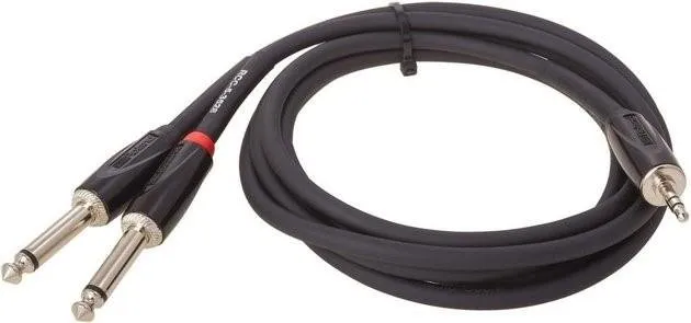 Roland IM kabel 3,5mm TRS jack-DUAL 6,3mm TR jack, 3m