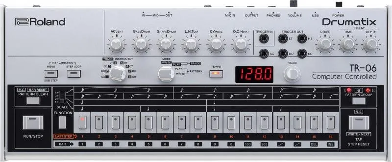 Roland syntezátor ultra-kompaktní design, zvukové moduly