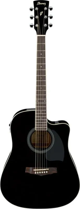 Ibanez elektroakustická dreadnought kytara, černá