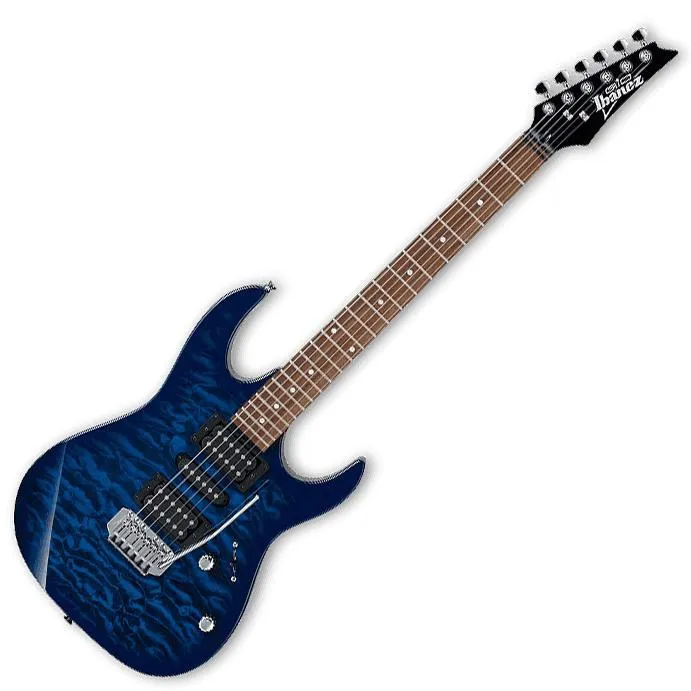 Ibanez GRX70QA-TBB elektrická kytara, transparentní modrý burst