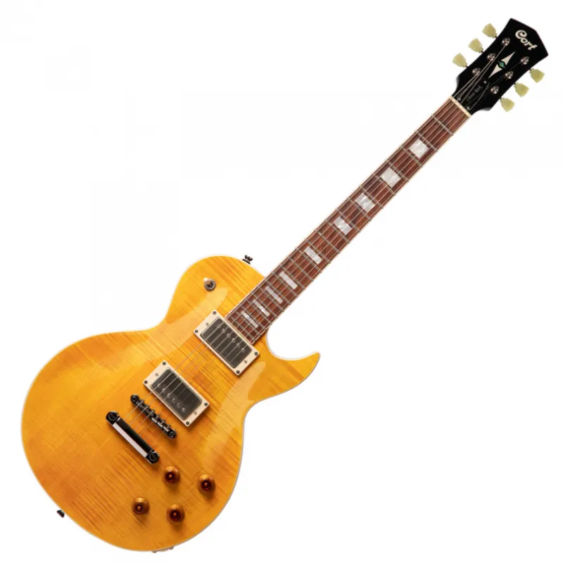 Cort elektrická kytara, antická jantarová, Les Paul typ