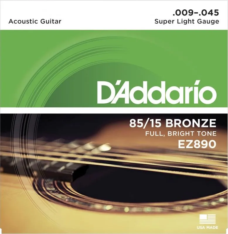 D'Addario Akustické kytarové struny 85/15 bronz, 09-45