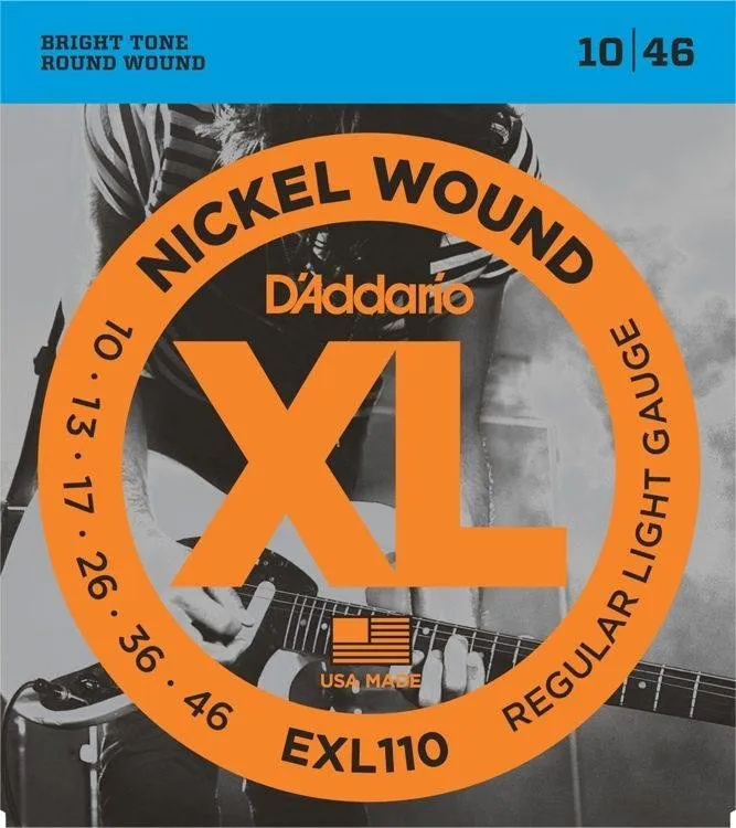 D'Addario EXL110 elektrické kytarové struny, niklové, 10-46