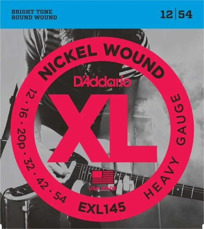 D'Addario EXL145 elektrické kytarové struny, niklové, 12-54