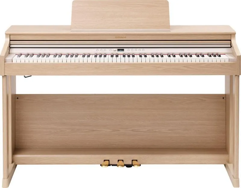 Roland digitální piano 2 reproduktory, PHA-4, 256 hlasů polyfonie, skříň - světlý dub