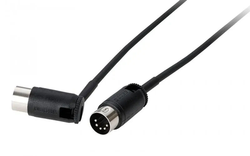 BOSS MIDI kabel 1m, nastavitelné konektory, úhlový/rovný
