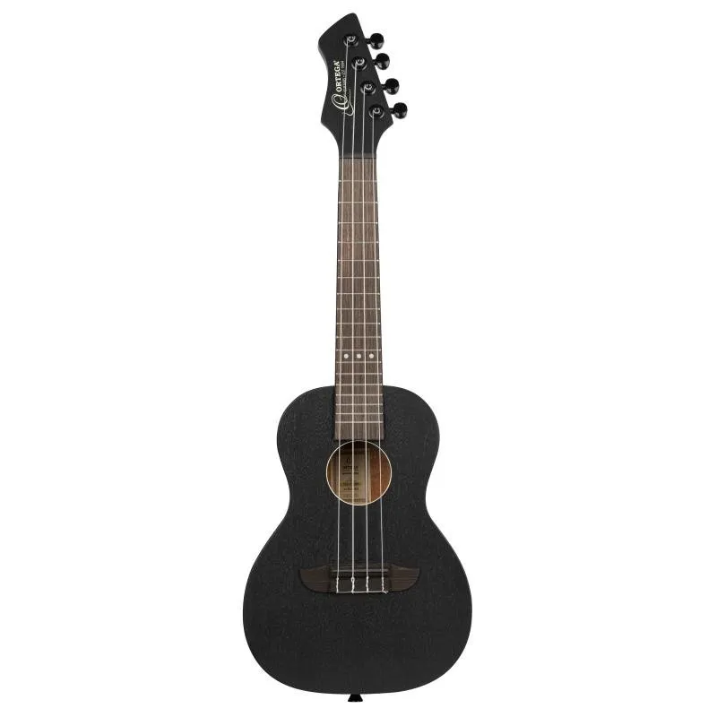 Ortega RUHZ-SBK koncertní ukulele, saténová černá