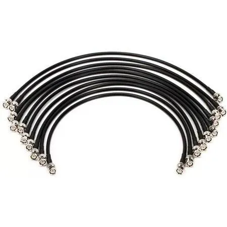 RF Venue Koax kabel, 10ks, BNC konektory, RG8X, 60cm