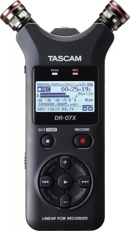 Tascam Přenosný, 2kanálový, stereo rekordér a USB rozhraní, AB/XY mikrofon
