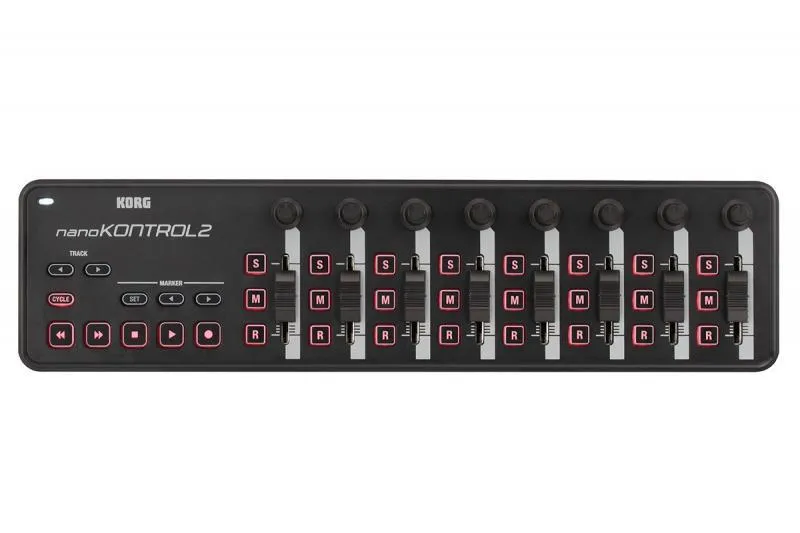 KORG nanoKONTROL 2, kompaktní USB MIDI kontroler, černý