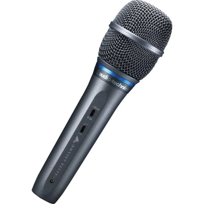 Audio-Technica kondenzátorový zpěvový mikrofon, kardioidní, velká membrána