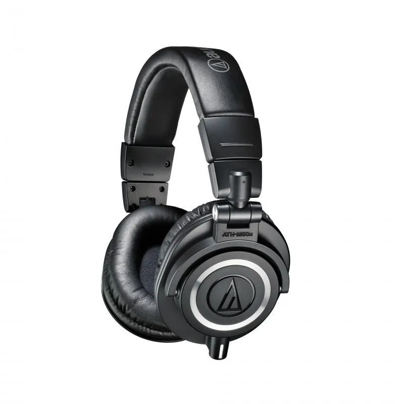 Audio-Technica uzavřené studiové sluchátka, skládací, 3 odnímatelné kabely