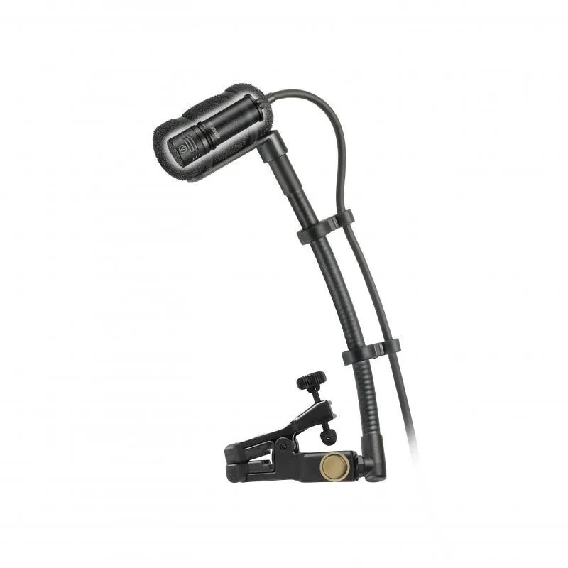 Audio-Technica kardioidní kondenzátorový mikrofon, univerzální klip, normální gooseneck