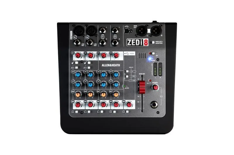 Allen&Heath malý mixážní pult, 2 mono/2 stereo kanály, 24/96 USB 2X2