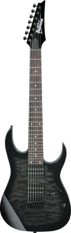 Ibanez elektrická kytara 7-strunná, Transparent Black Sunburst