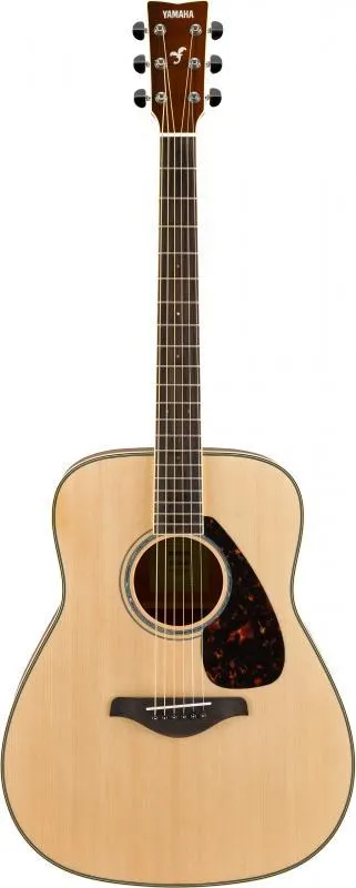 Yamaha akustická kytara Dreadnought, smrkový vrch, palisandrový hmatník, přírodní