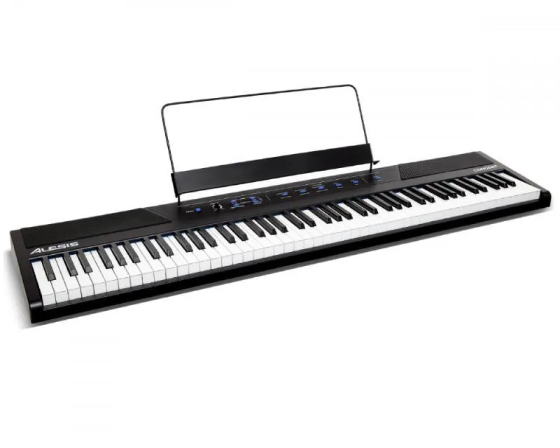 Alesis digitální piano, 88 kláves, poloviční váha, 10 zvuků, 20W reproduktor, USB-MIDI