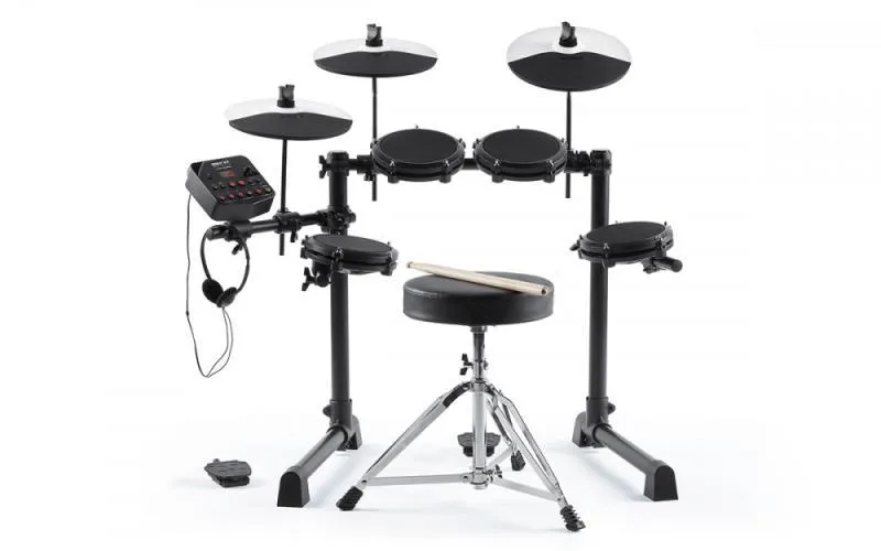 Alesis elektrické bicí, 120 zvuků, 7 triggerů, Mesh, včetně židle a sluchátek