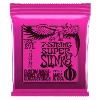 Ernie Ball Elektrické kytarové struny Super Slinky 09-52, niklovaná ocel