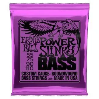 Ernie Ball Sada strun pro elektrickou basu Power Slinky BASS, ocel s niklem, 55-110