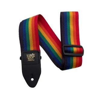 Ernie Ball popruh na kytaru, duhový, šířka: 5cm, nastavitelná délka: 104-182cm