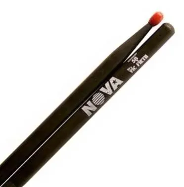 Vic Firth hickory dobverový úderník, kapková hlava, nylonová, délka: 406,4mm - průměr: 15,1mm, černá
