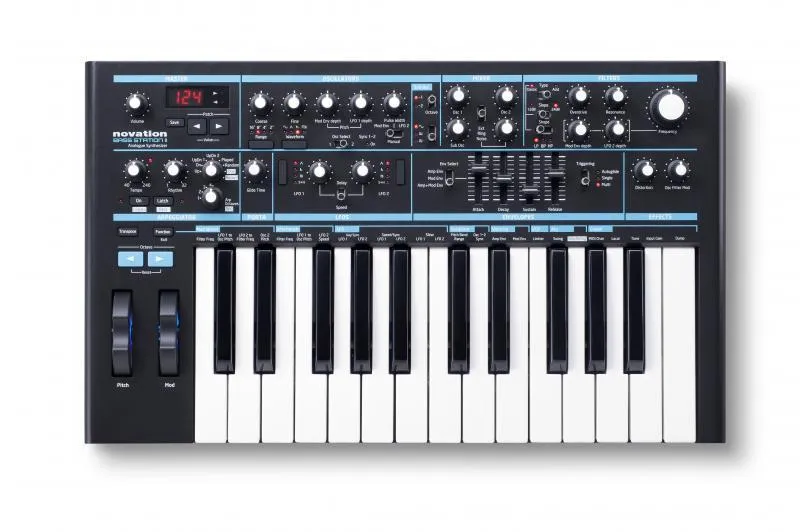 Novation Bass Station II analogový syntezátor, 25 kláves, 2 oscilátory