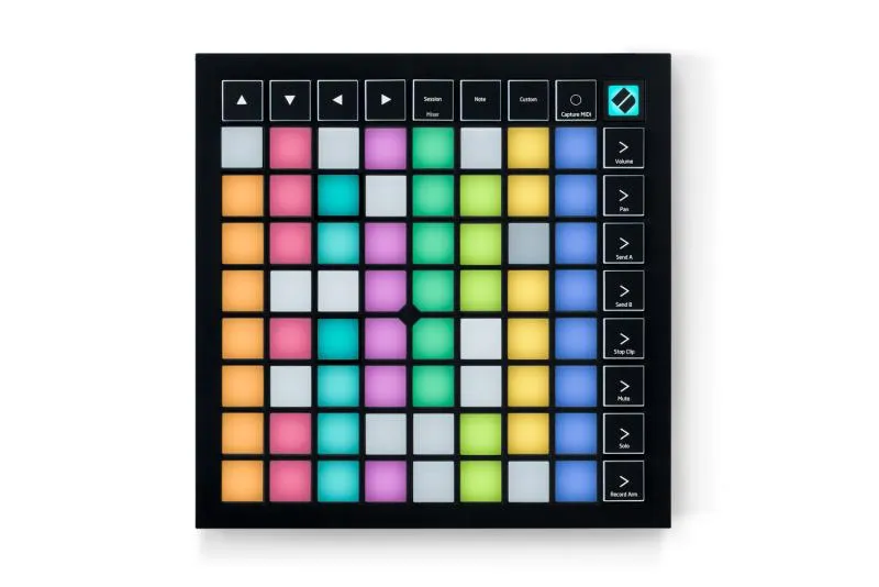 Novation Launchpad X rácsový kontroler, 64 RGB pad, 16 tlačítek, USB-C