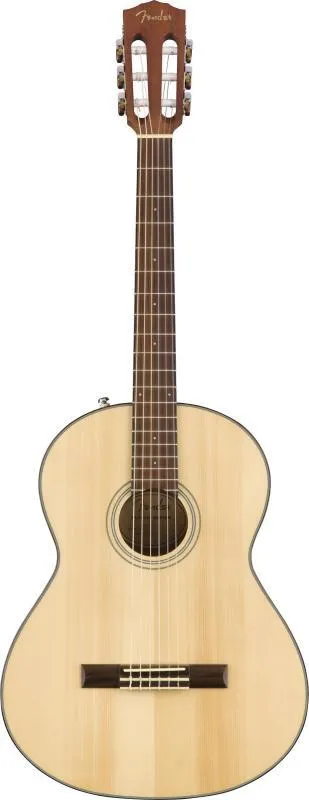 Fender klasická kytara CN-60S, nylonové struny, ořechová hmatník, přírodní
