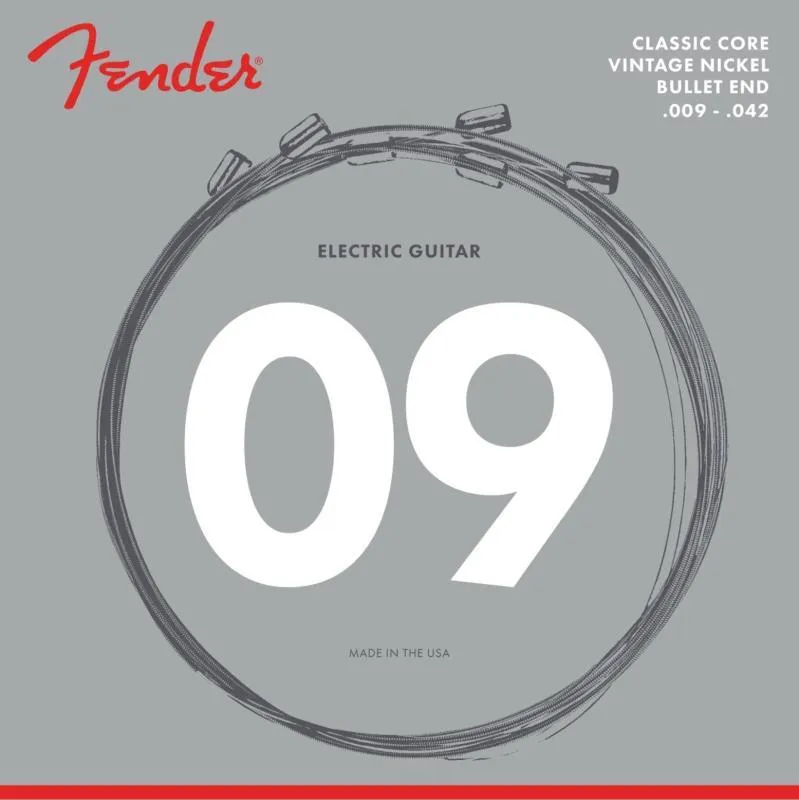 Fender IM, Classic Core 3155L, Vintage nikl, Bullet Ends, 9-42, elektrické kytarové struny