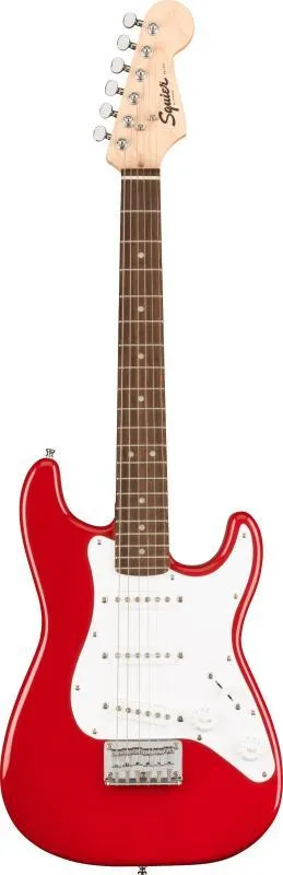 Squier Mini Stratocaster, javorová hmatník, Dakota Red, elektrická kytara
