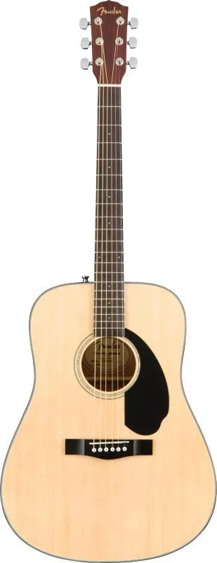 Fender Dreadnought akustická kytara, ořechová hmatník, přírodní