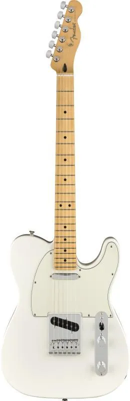 Fender Elektrická kytara Player Telecaster, javorový hmatník, Polar White
