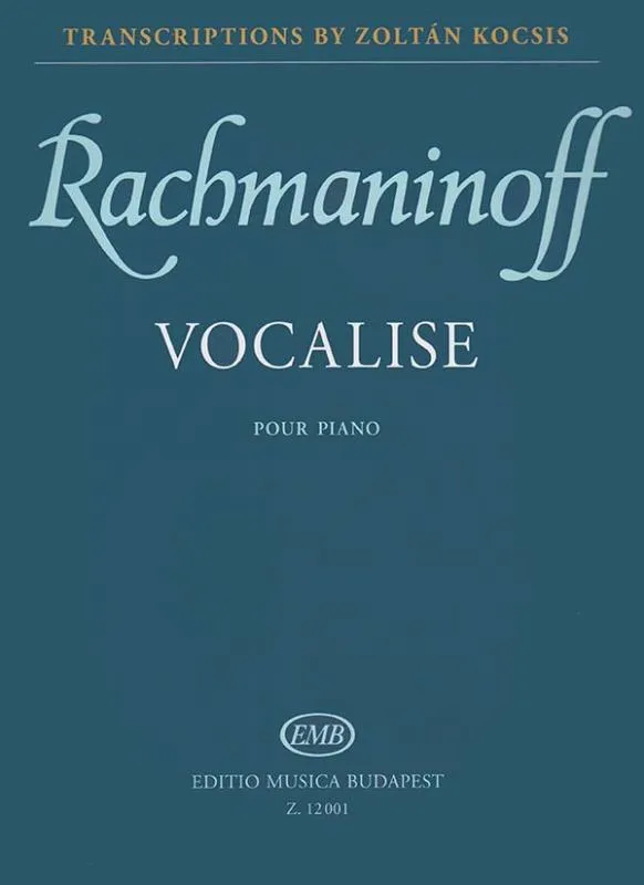 EMB Vocalise, noty pro klávesové nástroje