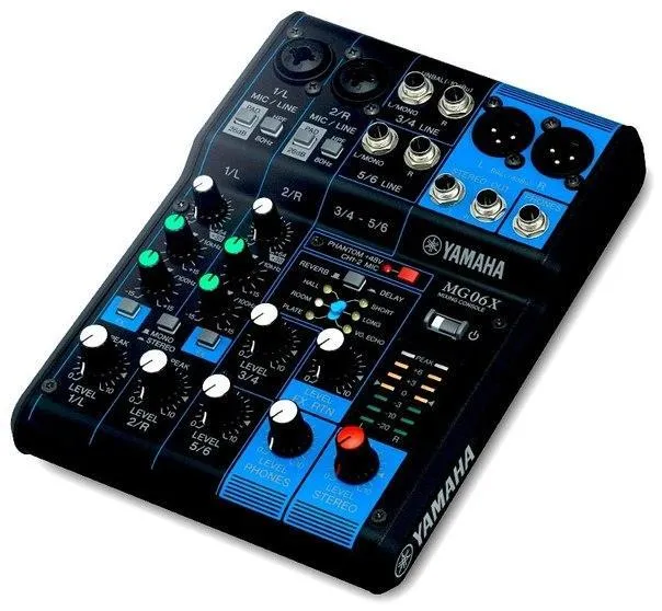 Yamaha Keverpult MG06X, analogový, 6 kanálů, efektový procesor