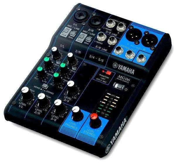 Yamaha Keverpult MG06, analogový, 6 kanálů