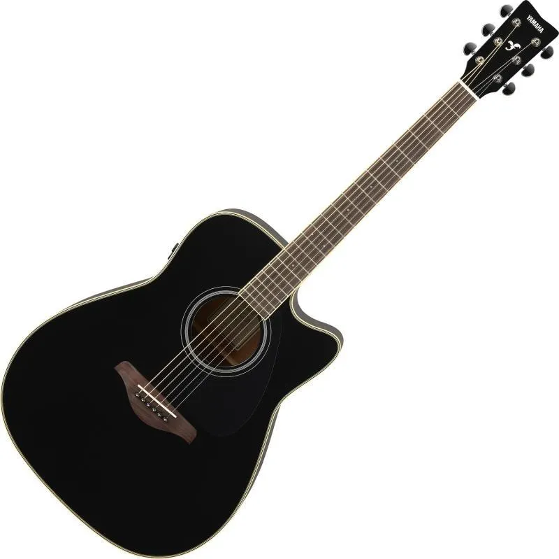 Yamaha FGC-TA TransAcoustic černá, elektroakustická dreadnought kytara