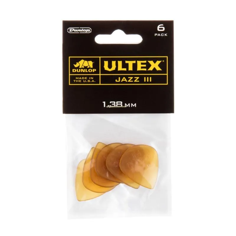 Dunlop 427P138 ULTEX JAZZ III pengetě 1,38mm, 6 kusů v sadě