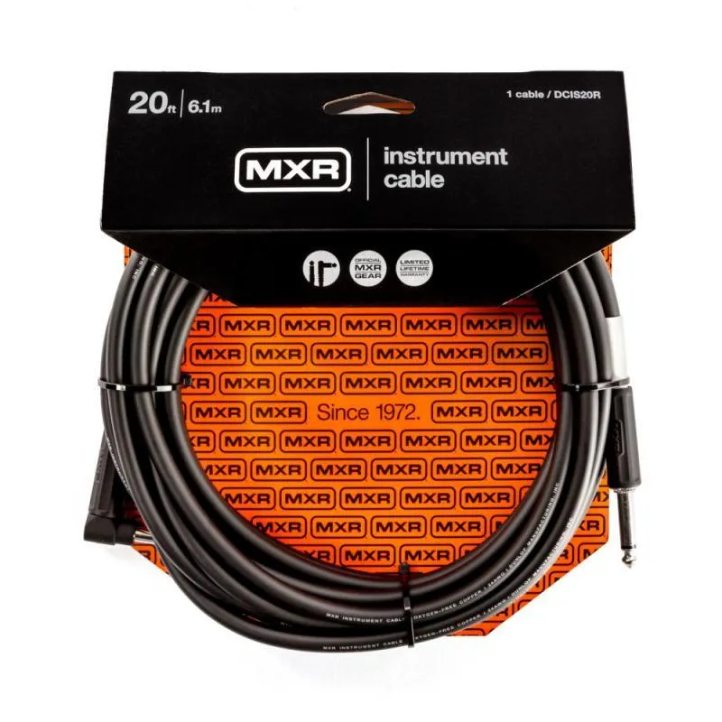 Dunlop IM kabel, Jack-Jack, 6m, rovný-lomený