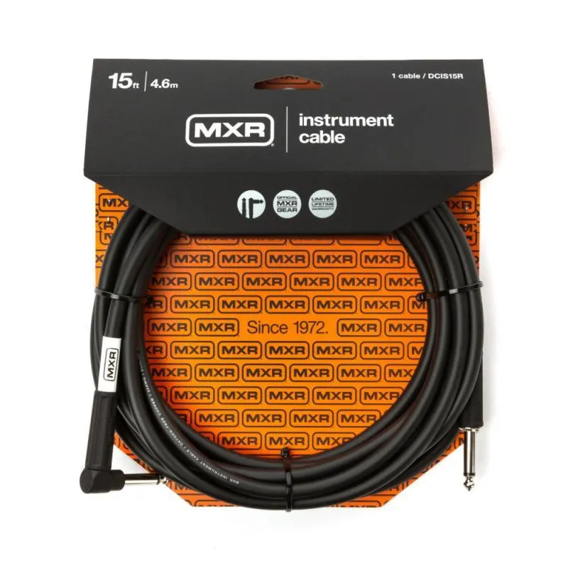 Dunlop IM kabel, Jack-Jack, 4,5m, rovný-lomený