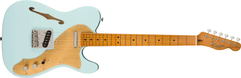 Squier Classic Vibe 60s Telecaster Thinline, javorová hmatník, Sonic Blue