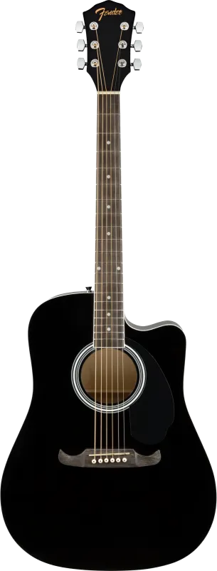 Fender Dreadnought akustická kytara FA-125CE, černá