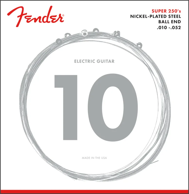 Fender IM elektrické kytarové struny, niklované oceli, 10-52