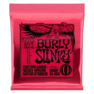 Ernie Ball Burly Slinky niklované elektrické kytarové struny 11-52