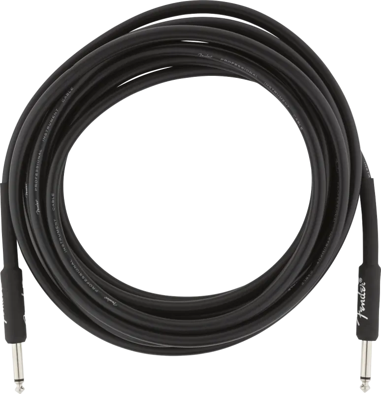 Fender IM kytarový kabel 4,5 m, rovný-rovný, černý